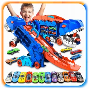 DINO Pożeracz – Laweta/Zjeżdżalnia + autka GRATIS